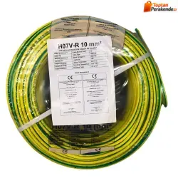 Hes Nya Kablo 10 mm² Sarıyeşil ( H07v-R )